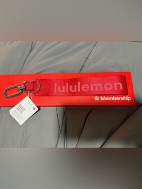 brand new Lululemon Never Lost Keychain - Red